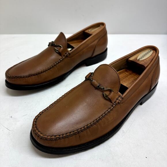 EXCELLENT Tommy Bahama Maya Bay Bit Loafer Fish Hook Tan Brown Size 9 - Picture 5 of 15